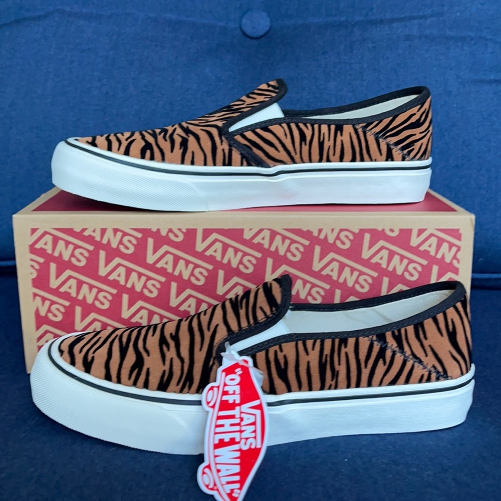 Vans Slip-On SF Animal Stripes Black/Marshmallow WMNS